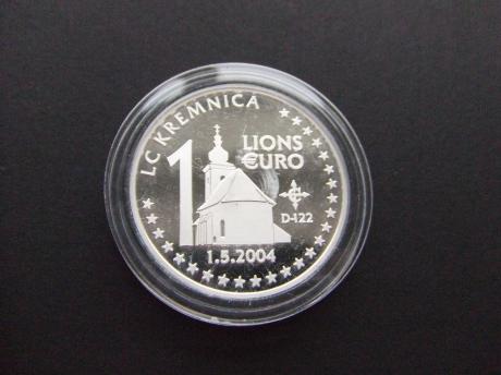 Lions Club International 1 euro munt( doosje}